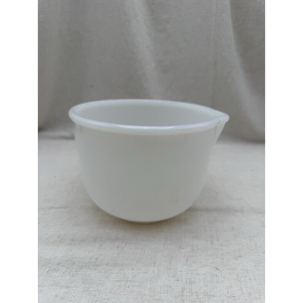 Vtg SUNBEAM Mixmaster Glasbake Mixing Batter BOWL WHITE Milk Glass 6 CUP 20 CJ
